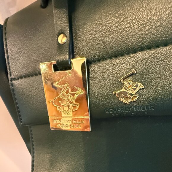 Beverly Hills Polo Club Satchel Bag Green - Picture 8 of 13